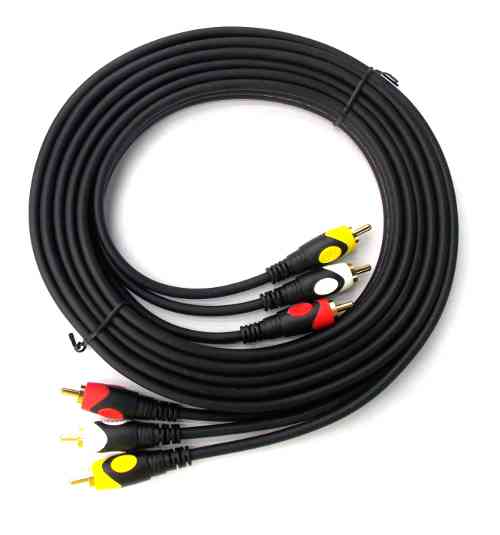 YX-1526 3xRCA Plug to 3xRCA Plug Cable 3m